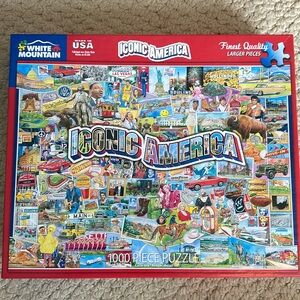 White Mountain Iconic America 1000 piece puzzle